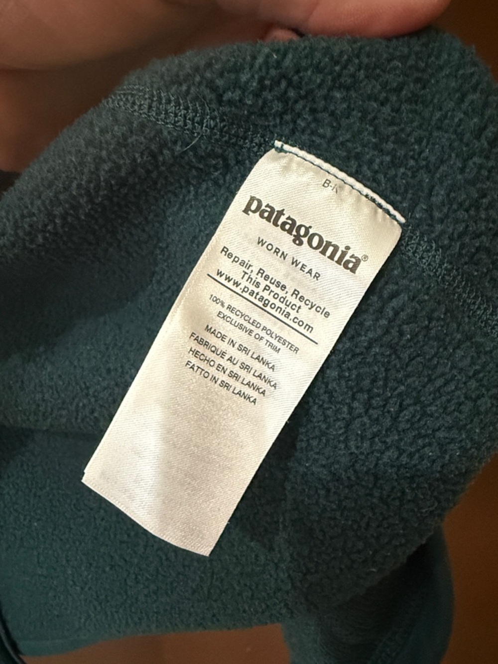 EUC PATAGONIA Green Zip-Up Better Sweater Fleece Vest - Picture 4 of 7